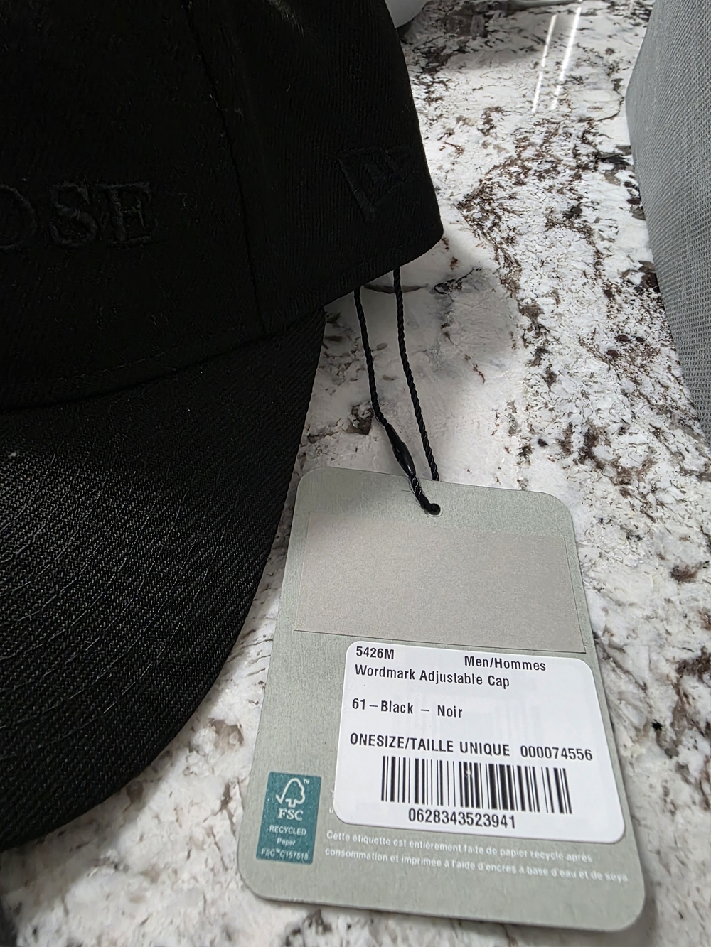 Canada Goose x New Era 9TWENTY Black Baseball Cap - Picture 2 of 4